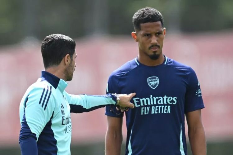 Didekati Real Madrid, Mikel Arteta Tegaskan William Saliba Bahagia Bersama Arsenal